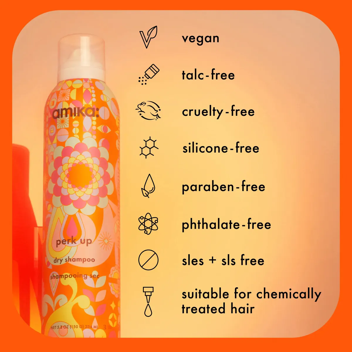 Amika Perk Up Dry Shampoo 64ml, view 5