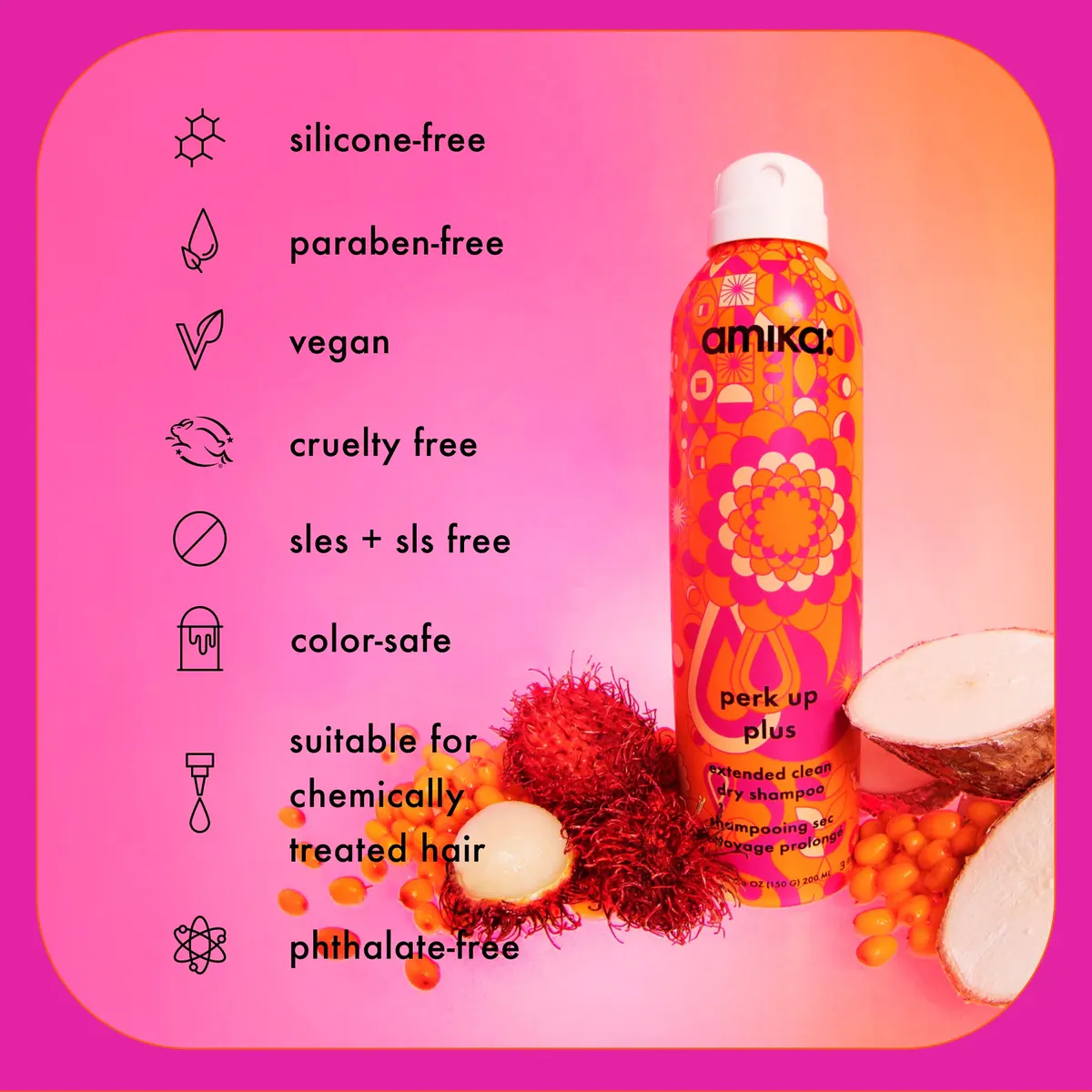 Amika Perk Up Plus Extended Clean Dry Shampoo 68ml, view 6