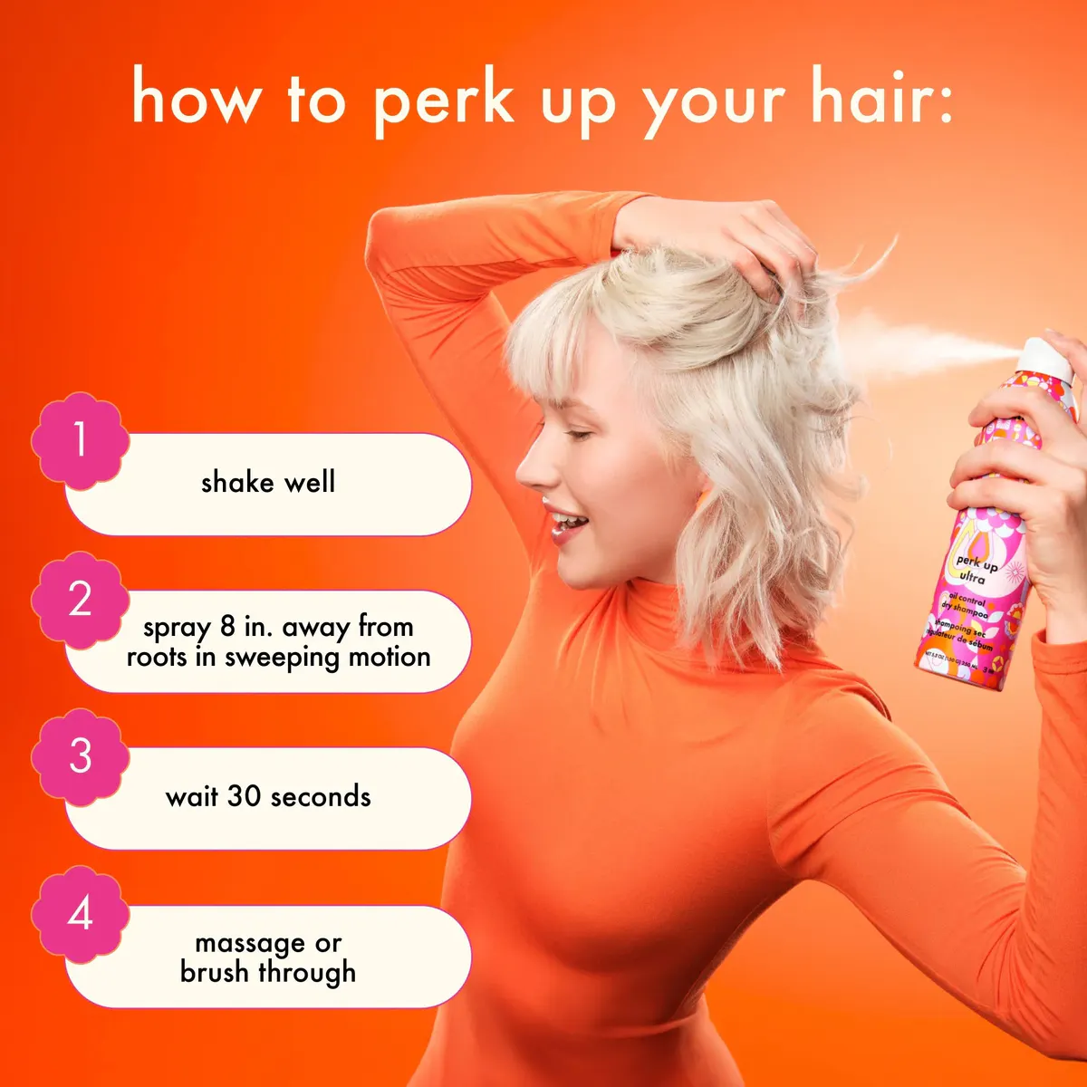 Amika Perk Up Ultra Oil Control Dry Shampoo 250ml, view 6