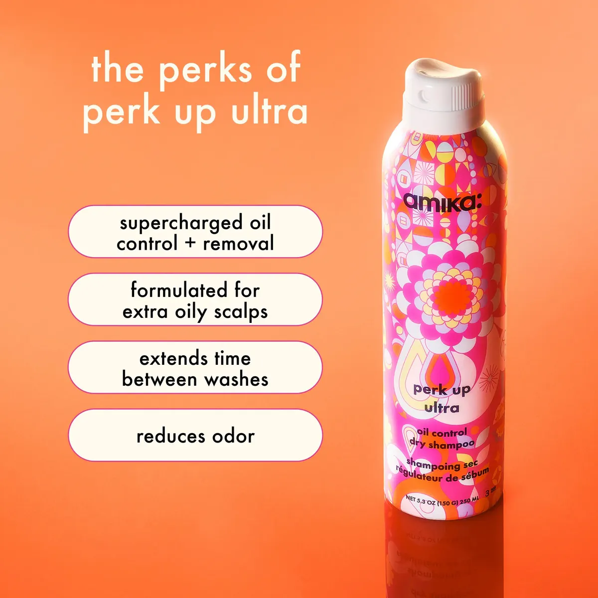 Amika Perk Up Ultra Oil Control Dry Shampoo 84ml, view 3