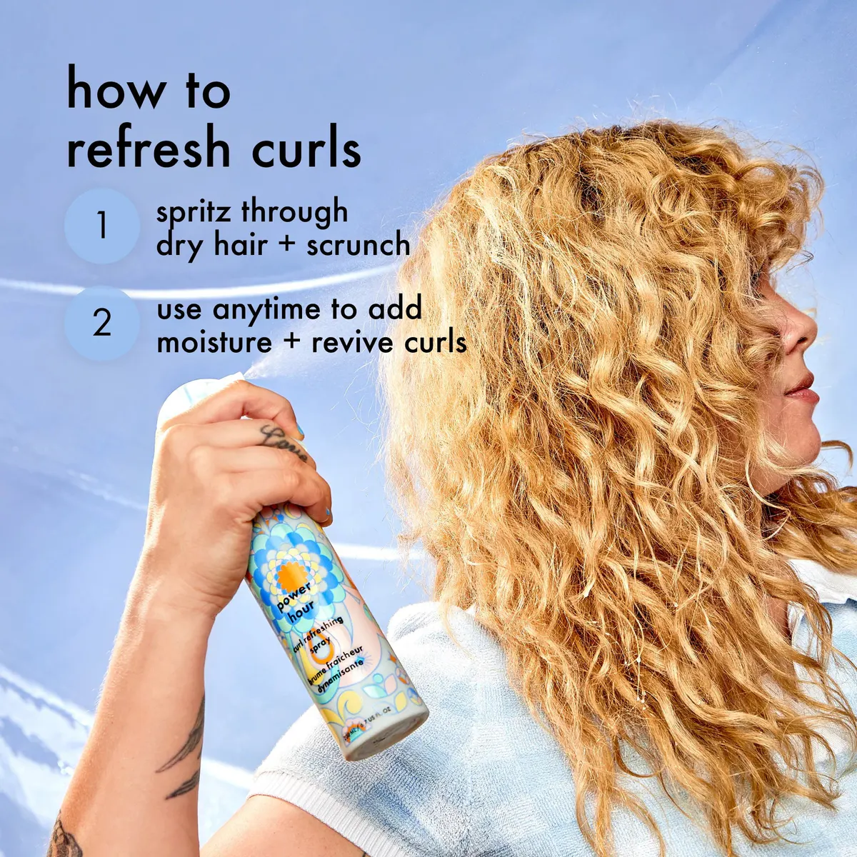 Amika Power Hour Curl Refreshing Spray 200ml, view 4