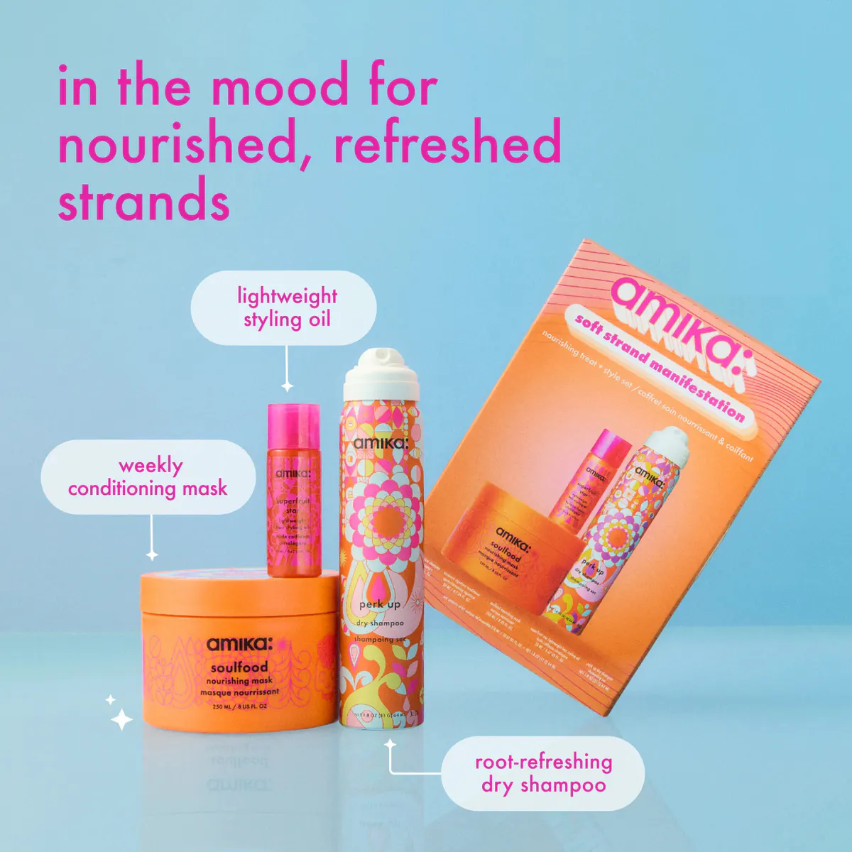 Amika Signature Treat + Style Trio Holiday Pack, view 2