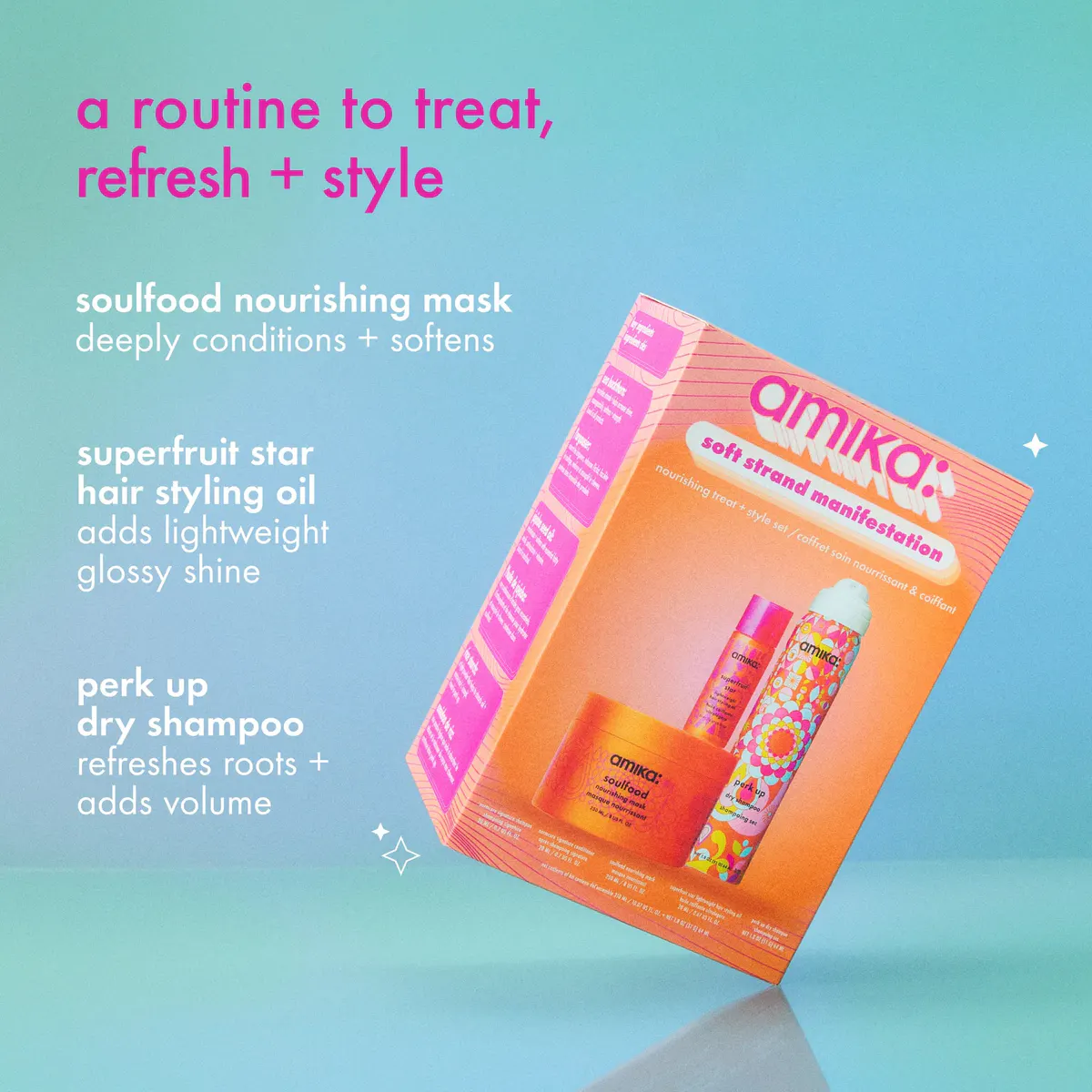 Amika Signature Treat + Style Trio Holiday Pack, view 3