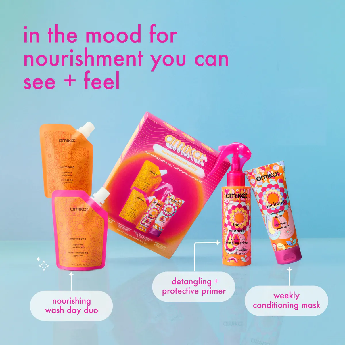 Amika Signature Wash + Care Routine Holiday Pack, view 2