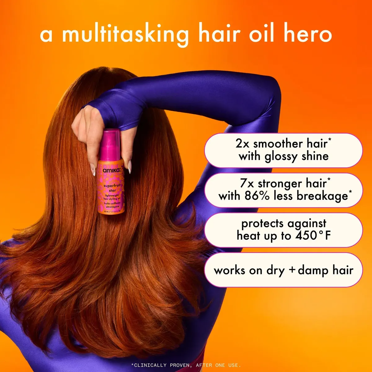 Amika Superfruit Star Styling Oil 50ml, view 3