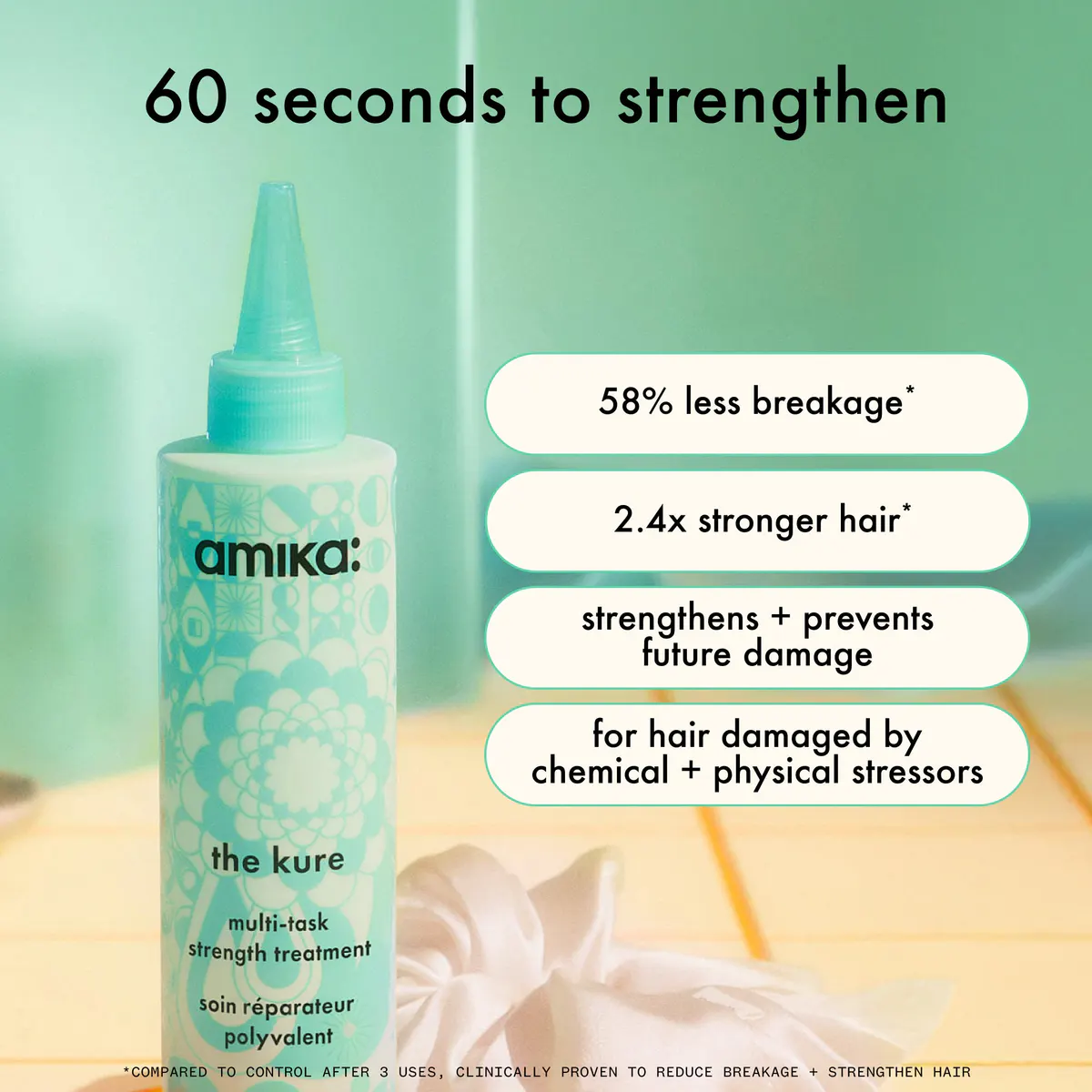 Amika The Kure Multi-Task Strength Repair Treatment 200ml, view 3