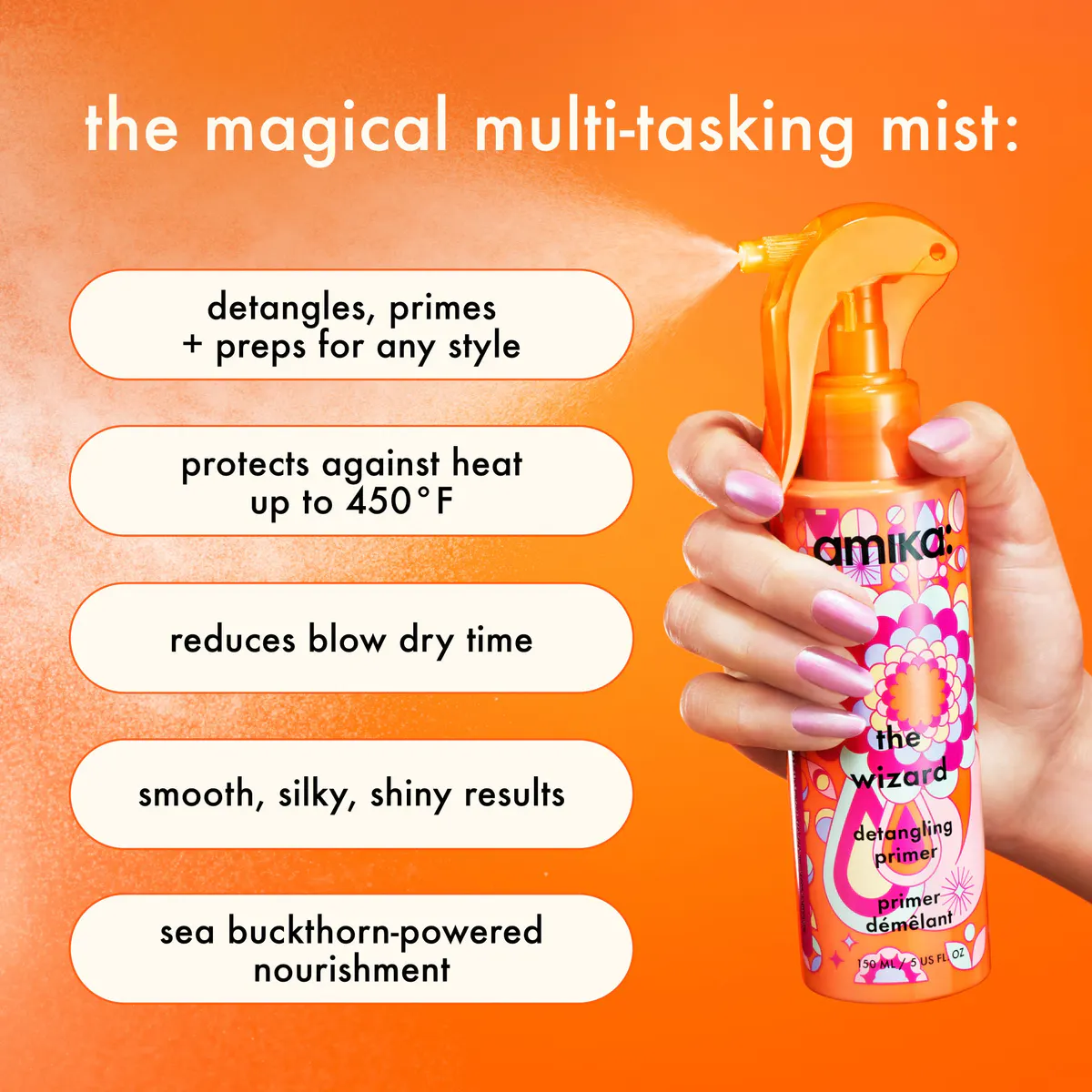 Amika The Wizard Detangling Primer 150ml, view 2