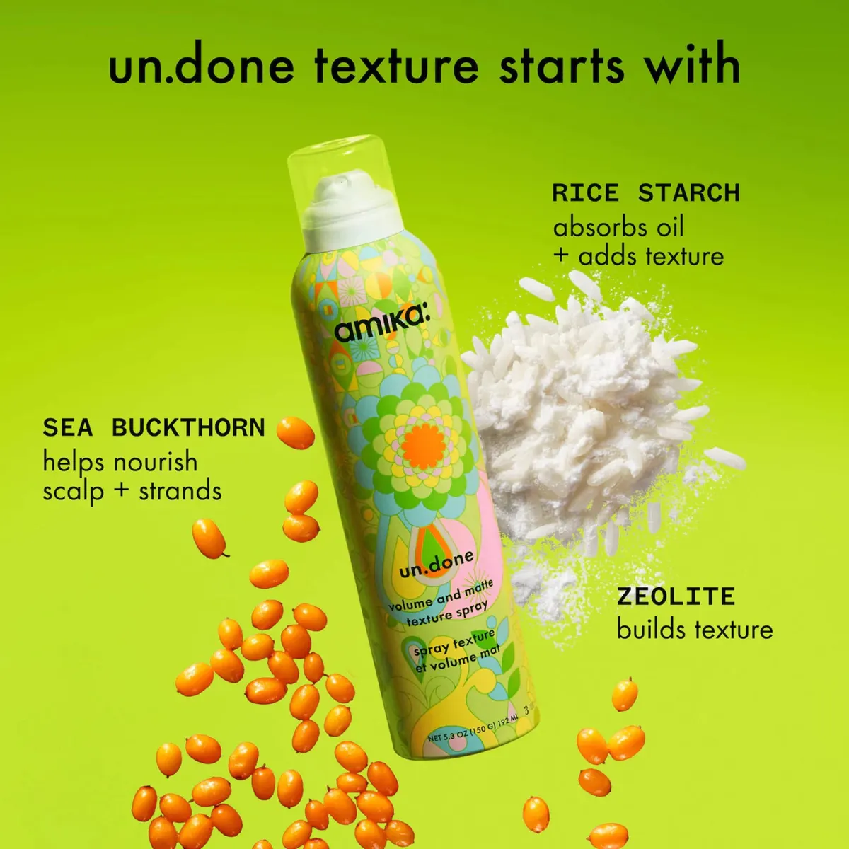 Amika Un.Done Volume & Matte Texture Spray 192ml, view 4