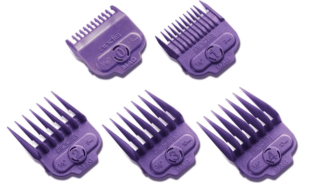 Andis Magnetic Universal Attachment Set #0, #1, #2, #3, #4 5pcs, view 3