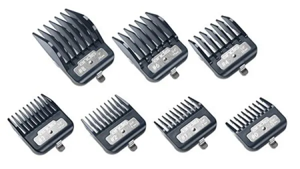 Andis Premium Metal Clip Comb Set 7 pcs - Sizes 0, 1, 2, 3, 4, 6, 8, view 3