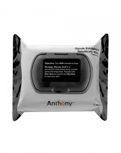 Anthony Glycolic Exfoliating & Resurfacing Wipes 30 Pack