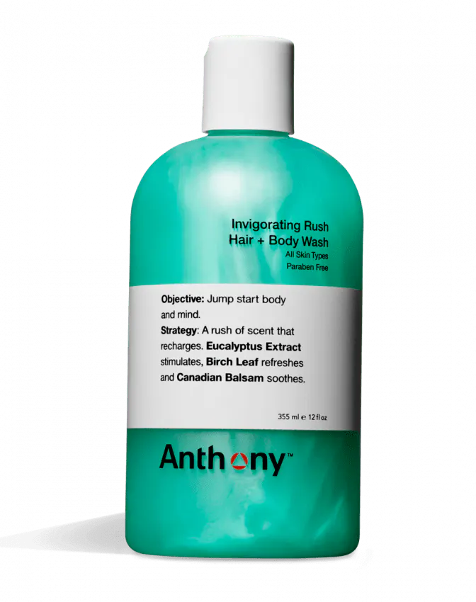 Anthony Invigorating Rush Hair and Body Wash 355ml