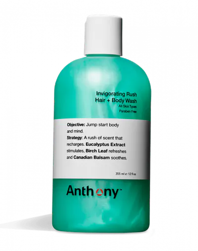 Anthony Invigorating Rush Hair and Body Wash 355ml