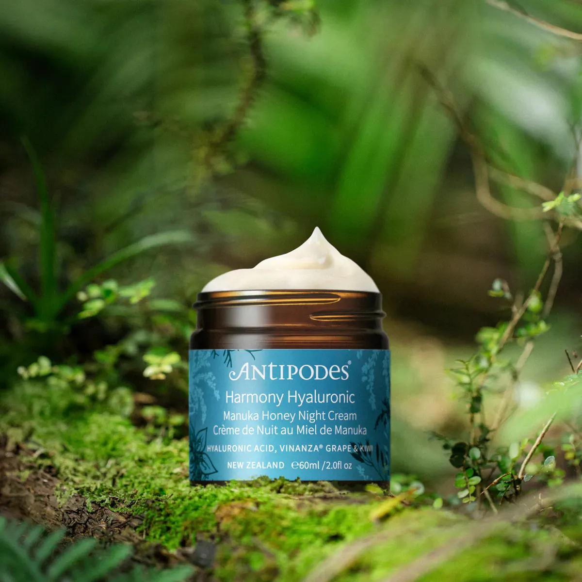 Antipodes Harmony Hyaluronic Manuka Honey Night Cream 60ml, view 4