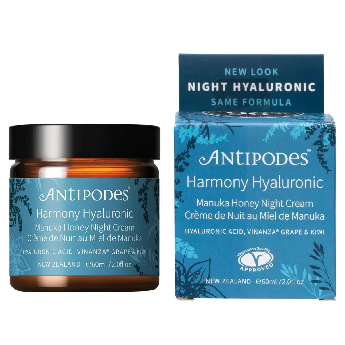Antipodes Harmony Hyaluronic Manuka Honey Night Cream 60ml, view 5