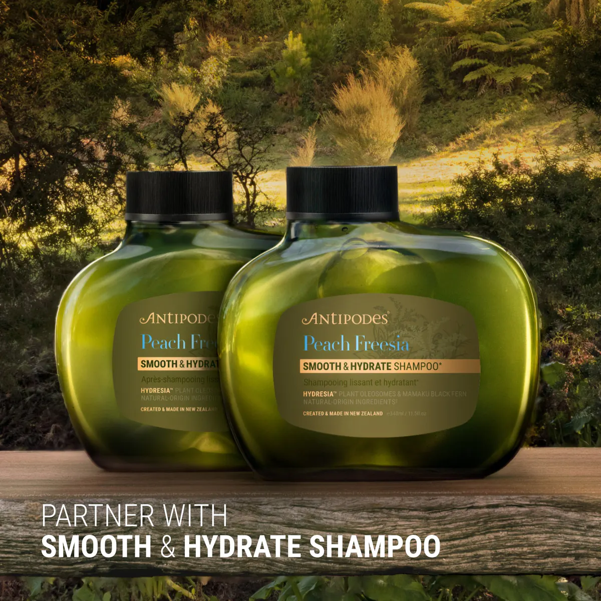 Antipodes Peach Freesia Smooth & Hydrate Conditioner 340ml, view 5