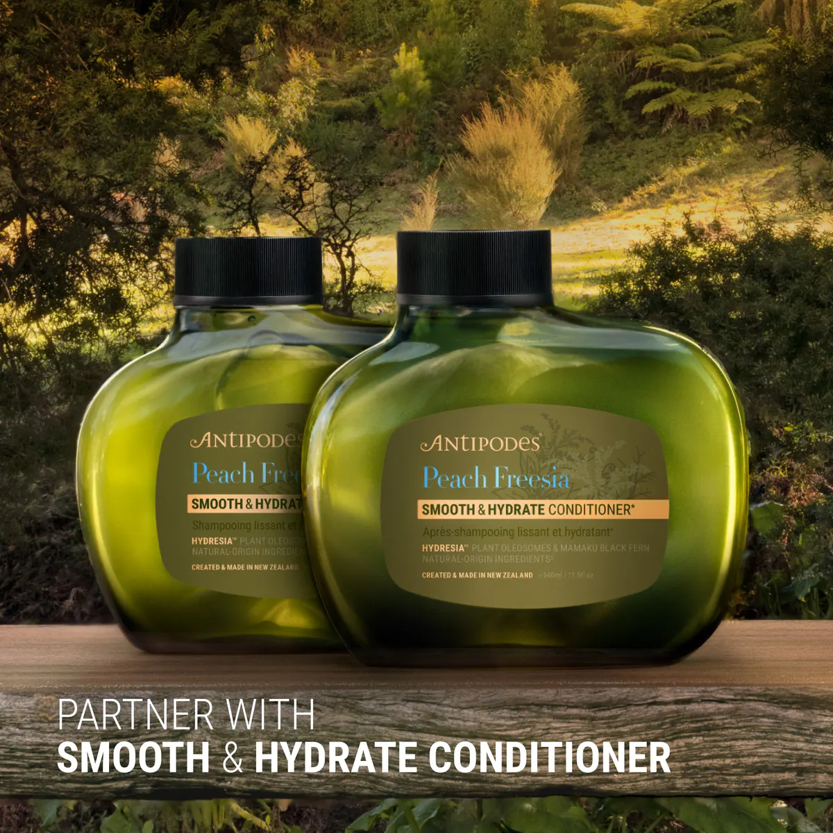Antipodes Peach Freesia Smooth & Hydrate Shampoo 340ml, view 5