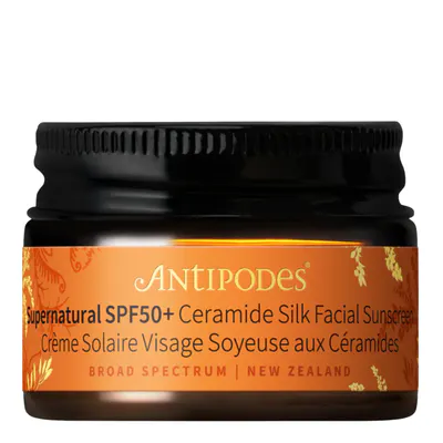 Antipodes Supernatural SPF50+ Ceramide Silk Facial Sunscreen Mini 15ml
