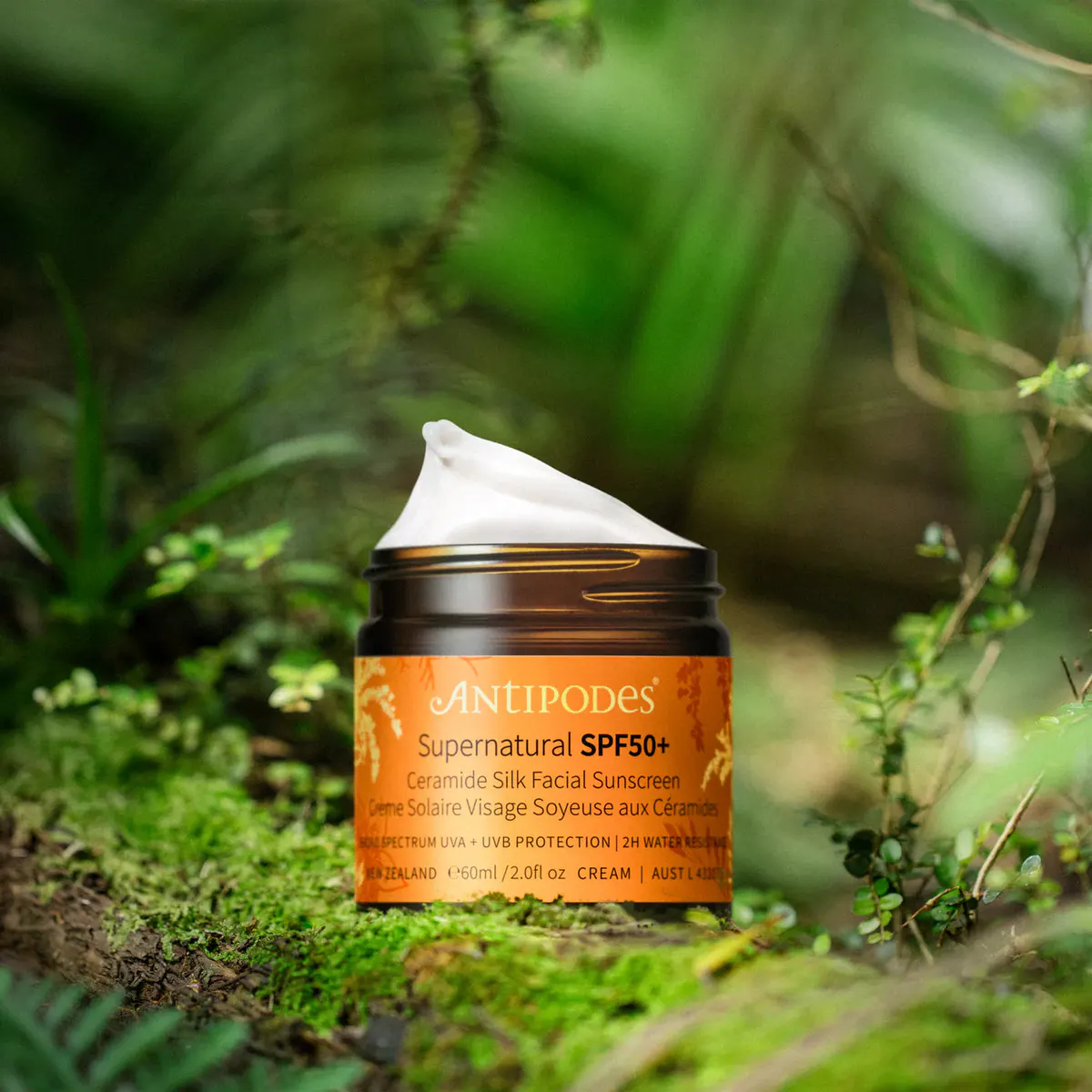Antipodes Supernatural SPF50+ Ceramide Silk Sunscreen 60ml, view 5