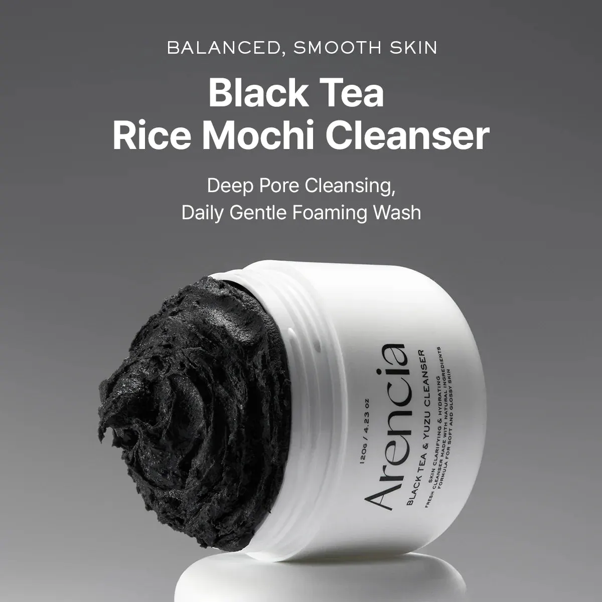 Arencia Black Tea Rice Mochi Cleanser 120g, view 3