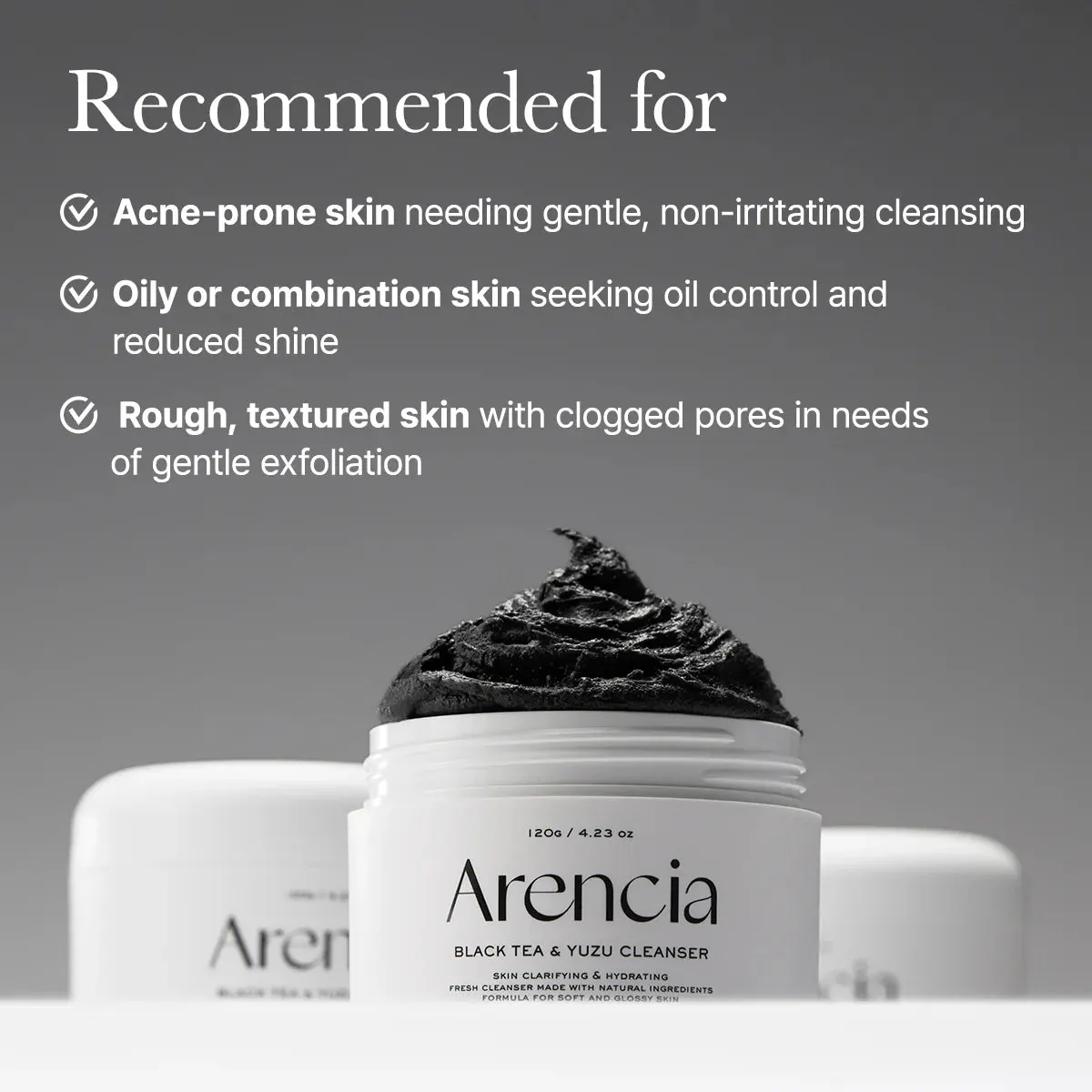 Arencia Black Tea Rice Mochi Cleanser 120g, view 6
