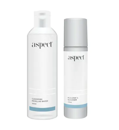 Aspect Cleansing Micellar Water and Purastat Cleanser Bundle