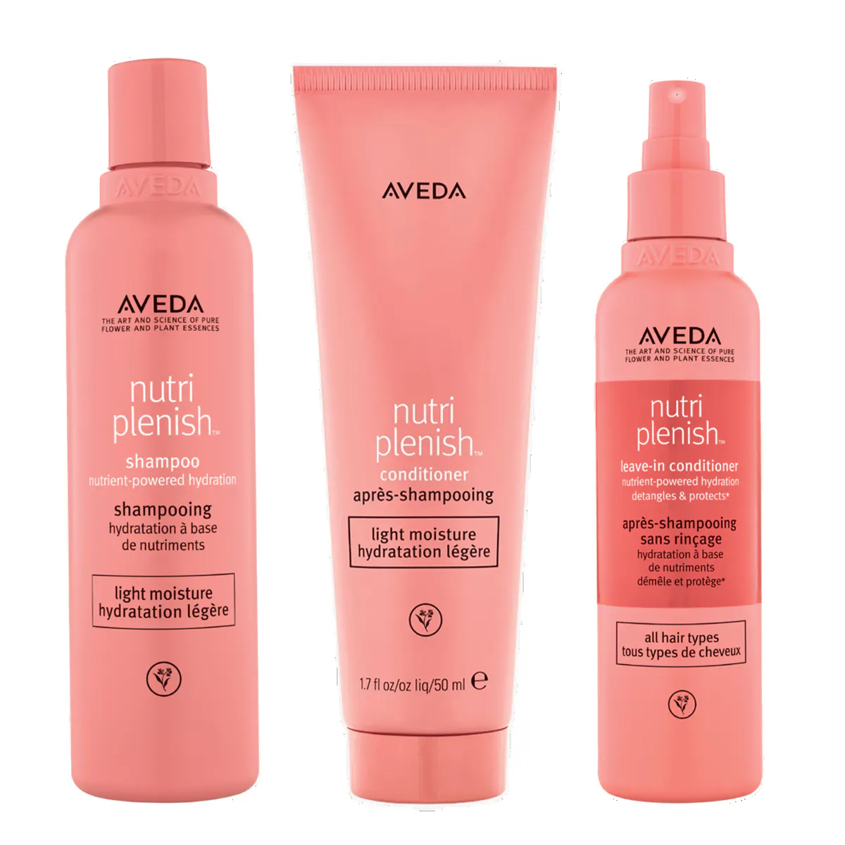 Aveda Nutriplenish™ Light Moisture Trio Bundle w/Leave In Conditioner Spray 200ml