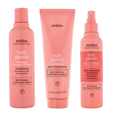 Aveda Nutriplenish™ Light Moisture Trio Bundle w/Leave In Conditioner Spray 200ml