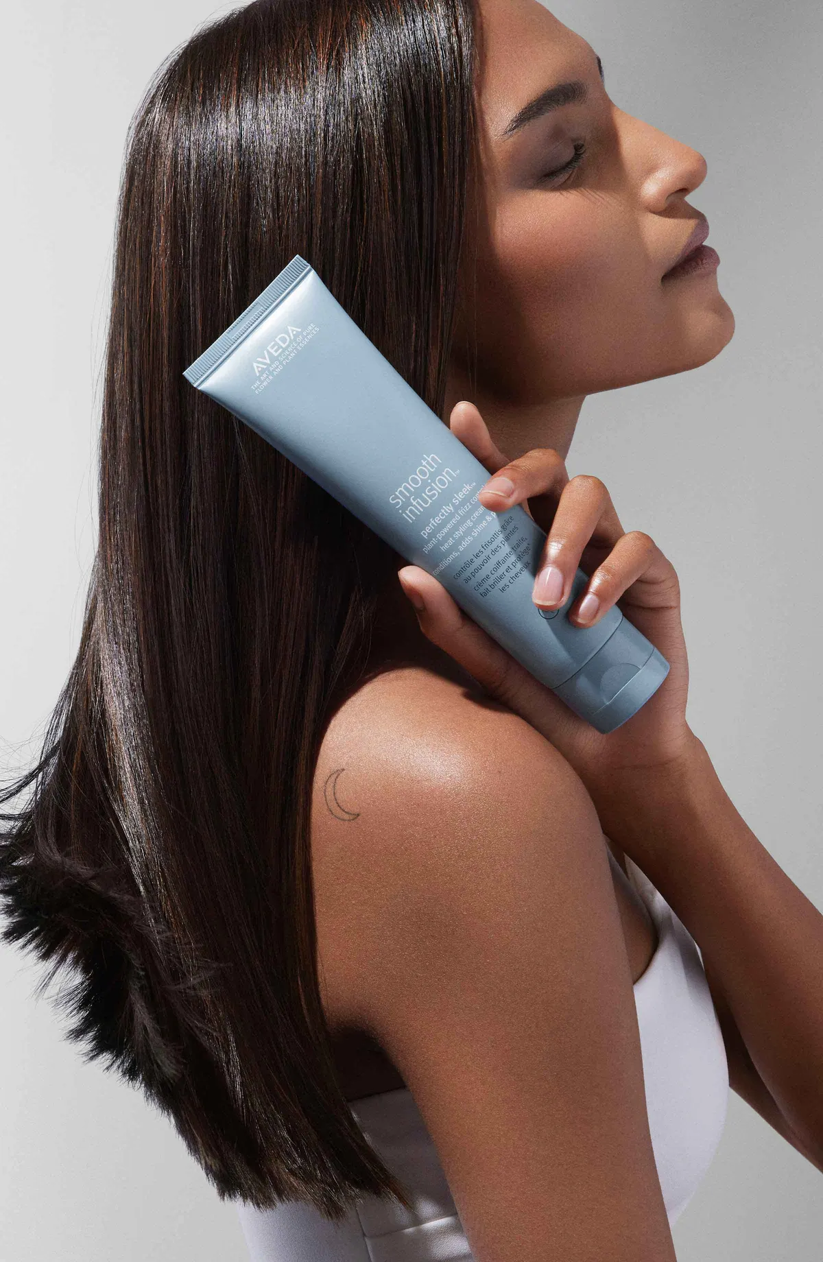 Aveda Smooth Infusion Perfectly Sleek Heat Styling Cream 150ml, view 3