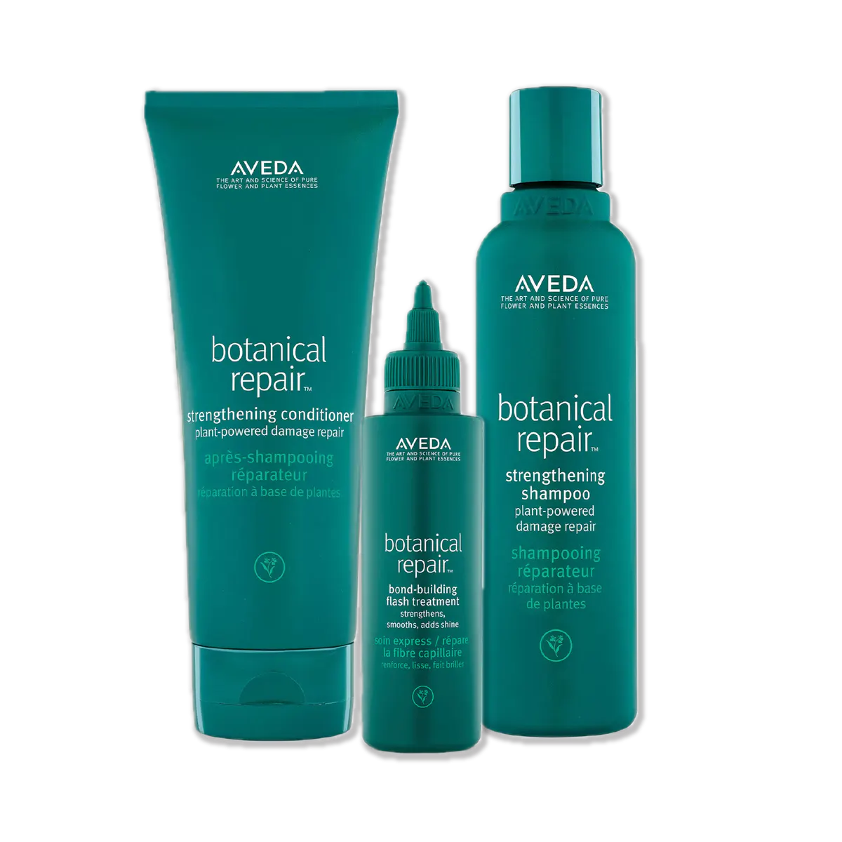 Aveda Botanical Repair Trio Bundle w/ Bond Building Flash Treatment