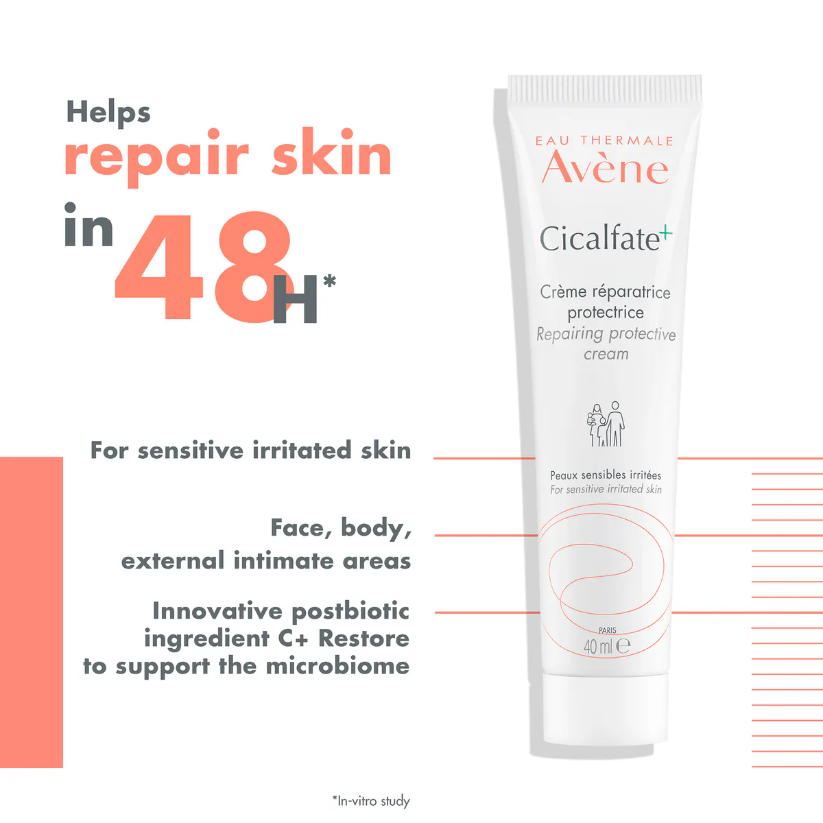 Avène Cicalfate+ Restorative Protective Cream 100ml - Multi-purpose Repair Cream, view 3