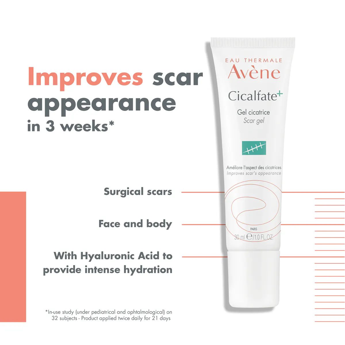 Avène Cicalfate+ Scar Gel 30ml - Anti-scarring Treatment, view 3