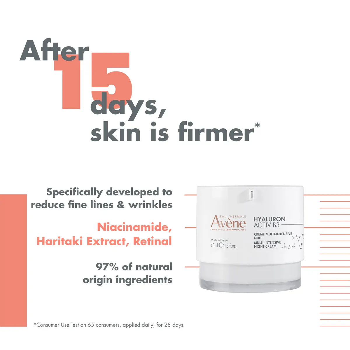 Avène Hyaluron Activ B3 Multi-Intensive Night Cream 40ml, view 4