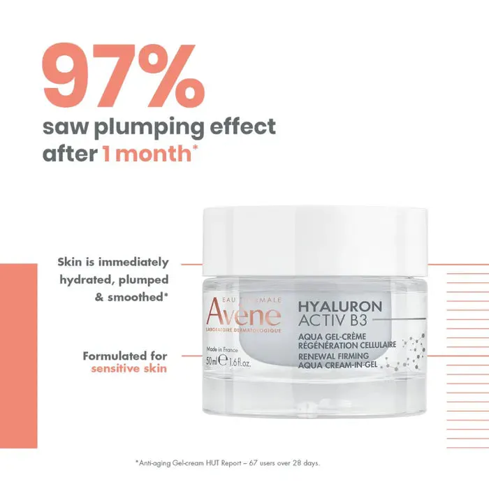 Avène Hyaluron Activ B3 Renewal Firming Aqua-Cream-in-Gel 50ml, view 3