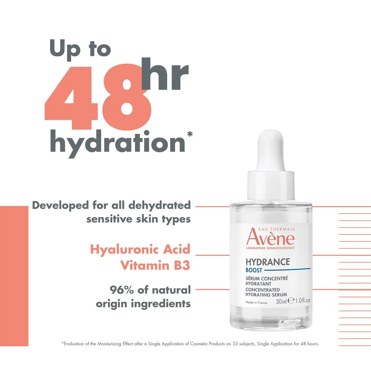 Avène Hydrance Boost Concentrated Hydrating Serum 30ml - Hyaluronic Acid Serum, view 3