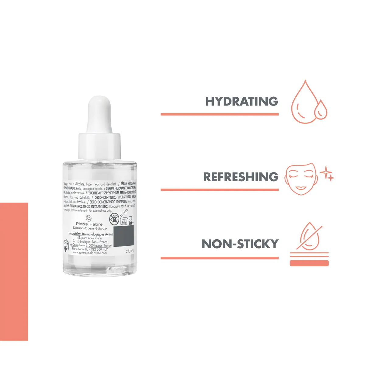 Avène Hydrance Boost Concentrated Hydrating Serum 30ml - Hyaluronic Acid Serum, view 5