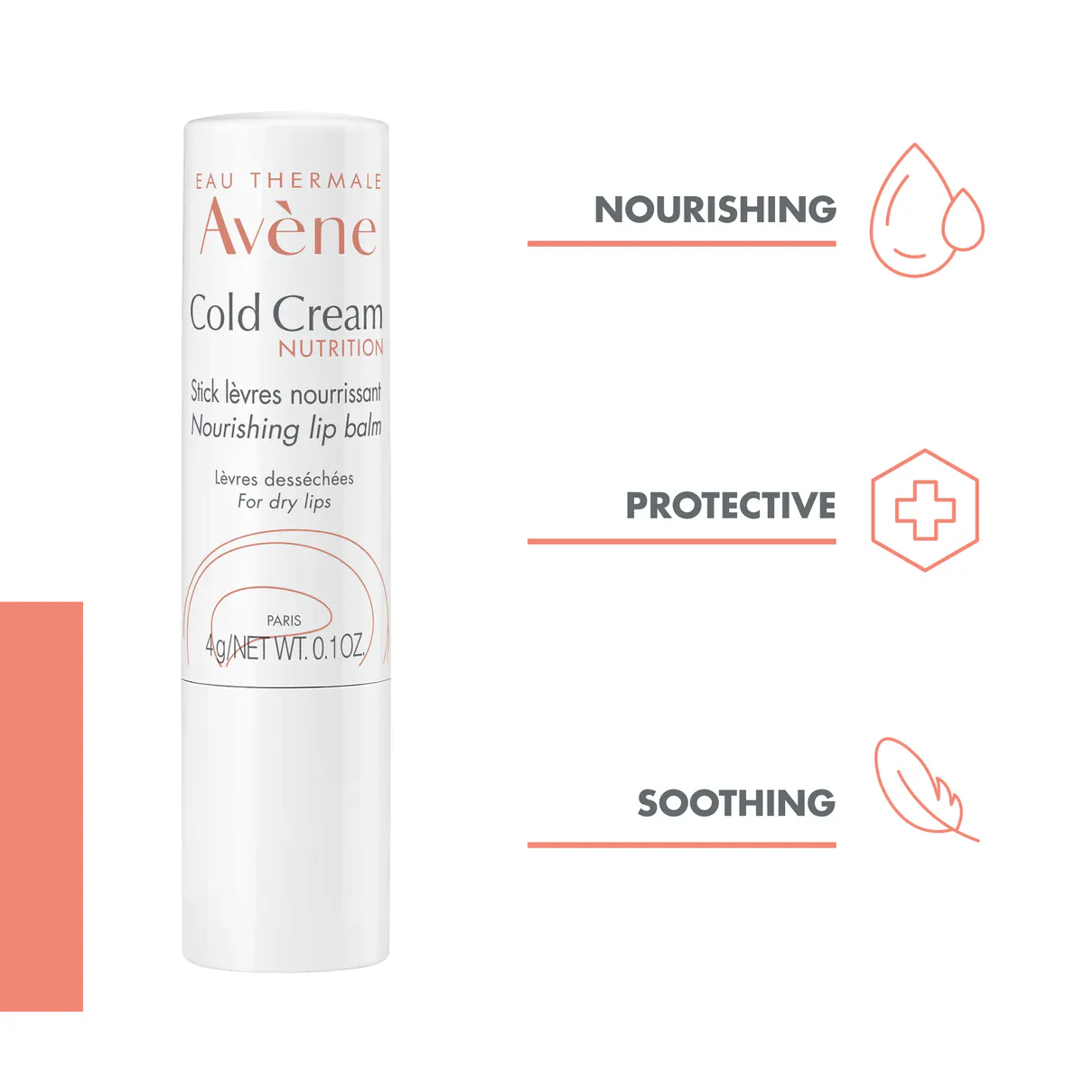 Avène Cold Cream Lip Balm 4g - Nourishing for Dry lips, view 2