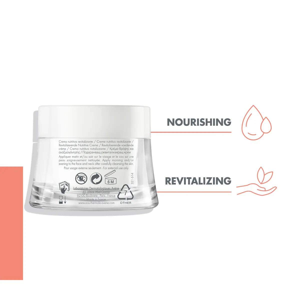 Avène Revitalising Nourishing Cream 50ml - Moisturiser for Dry Sensitive Skin, view 5