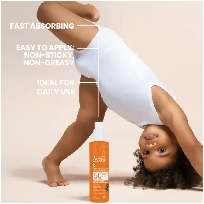 Avène Sunsitive Sunscreen Children Spray SPF50+ 200ml, view 3