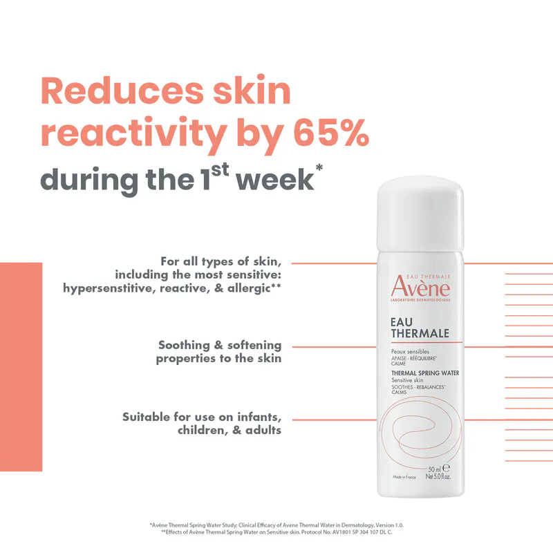 Avène Thermal Spring Water 50ml - Mist for Sensitive Skin, view 3