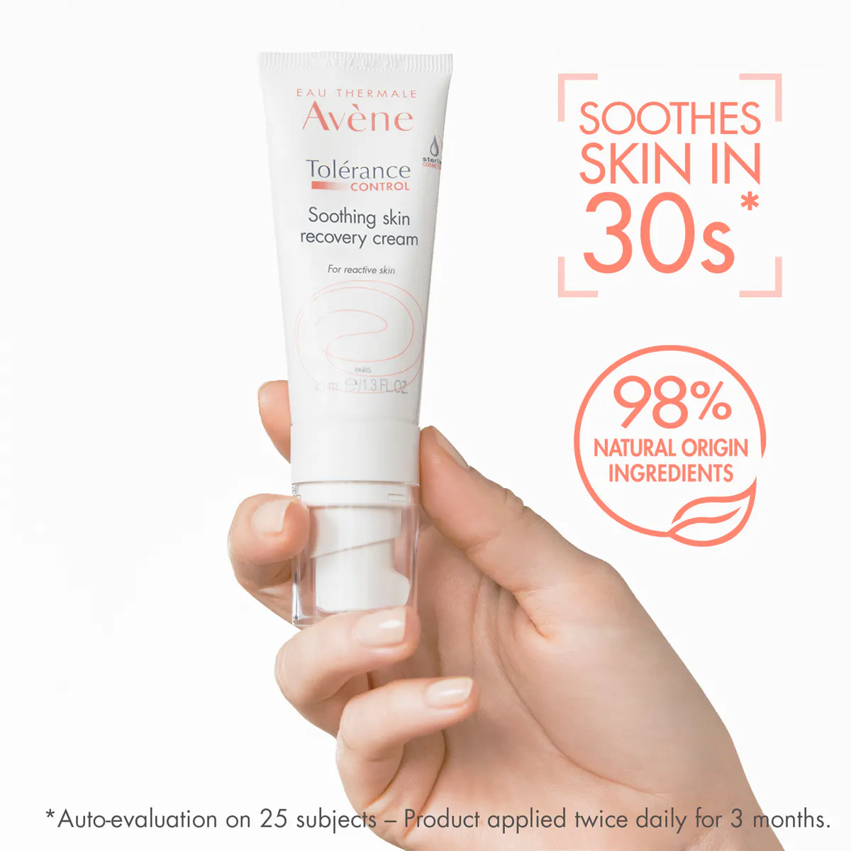 Avène Tolerance CONTROL Soothing Skin Recovery Cream 40ml - Moisturiser for Hypersensitive Skin, view 3