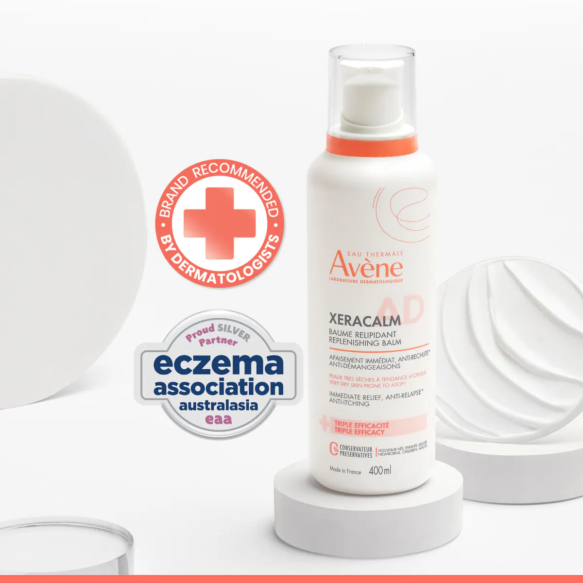 Avène XeraCalm A.D Lipid-Replenishing Balm 400ml - Moisturiser for Eczema-prone Skin, view 11