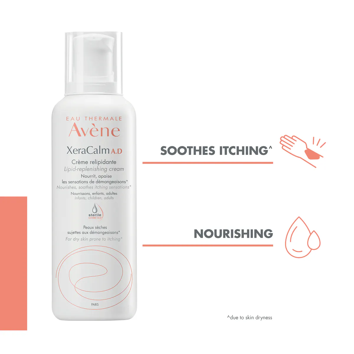 Avène XeraCalm A.D Lipid-Replenishing Cream 400ml - Moisturiser for Eczema-prone Skin, view 4