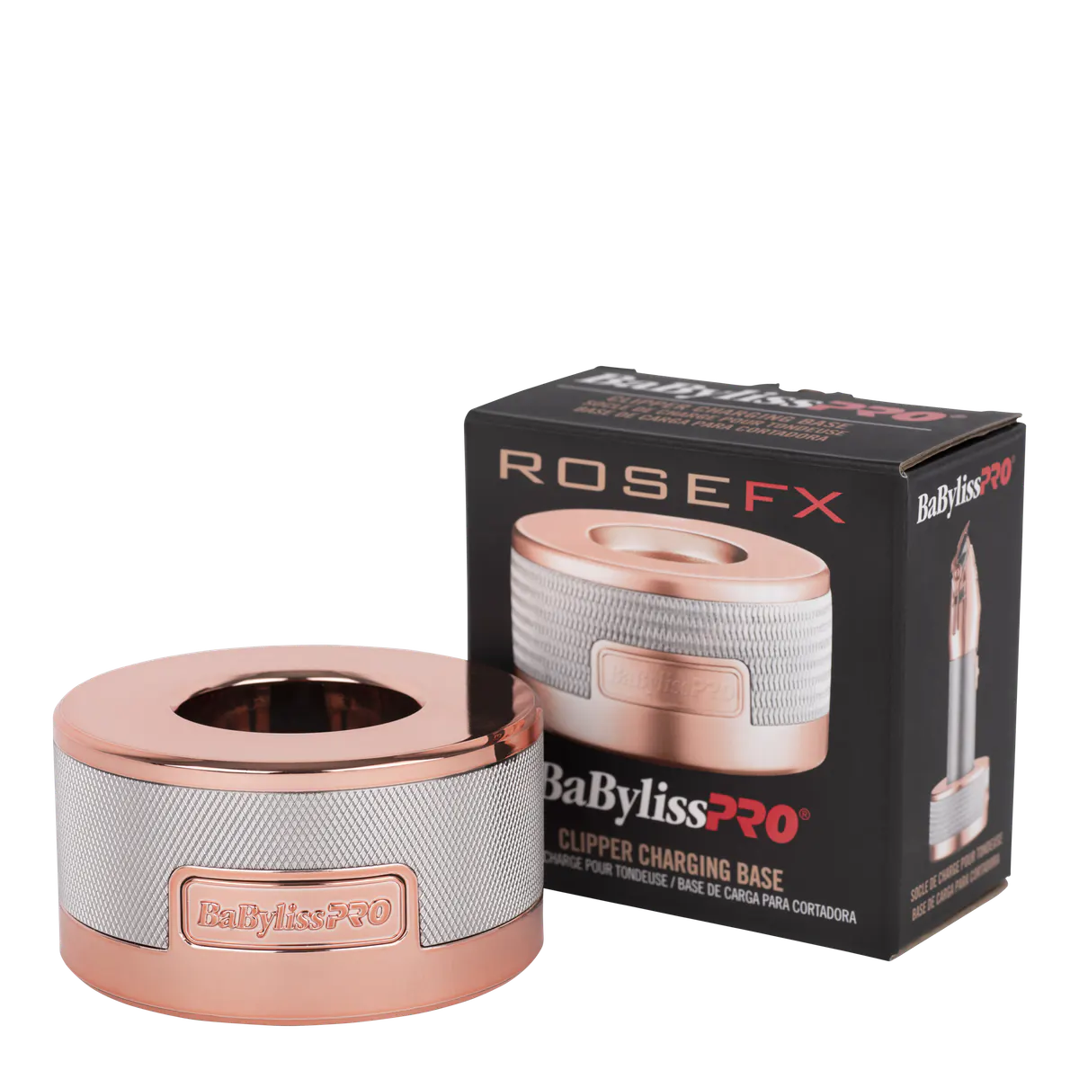 BaBylissPRO Charging Base Clipper - Rose Gold, view 2