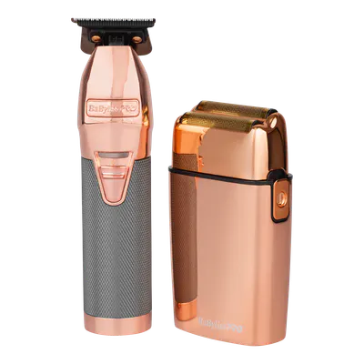 BaBylissPRO Duo Rose Gold Double Foil Shaver and Outliner Trimmer