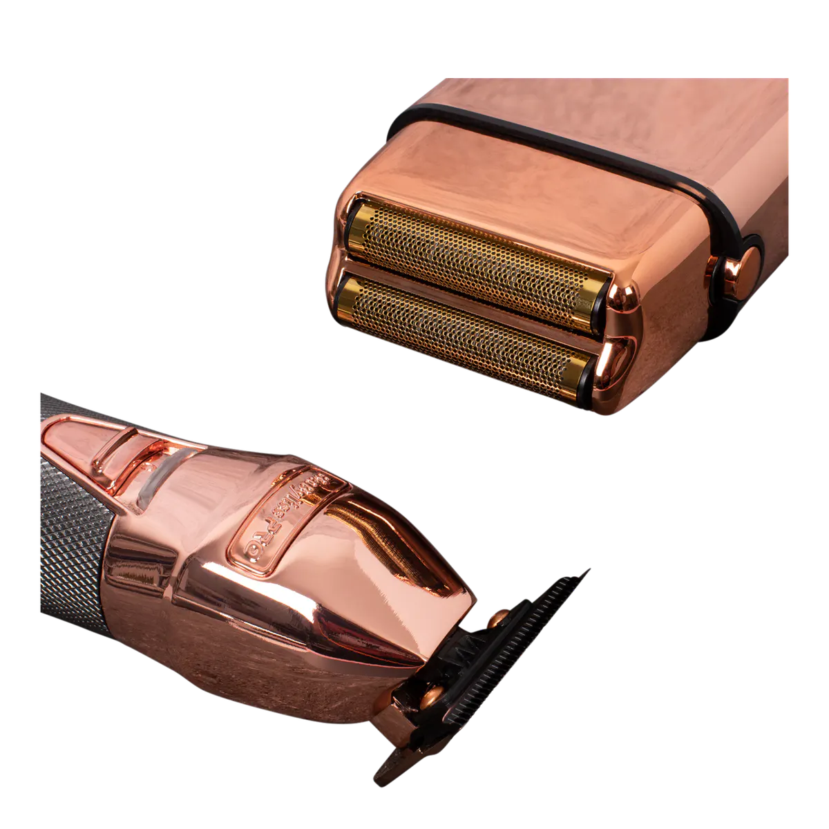 BaBylissPRO Duo Rose Gold Double Foil Shaver and Outliner Trimmer, view 2