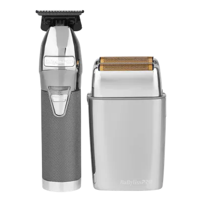 BaBylissPRO Duo Silver Double Foil Shaver and Outliner Trimmer