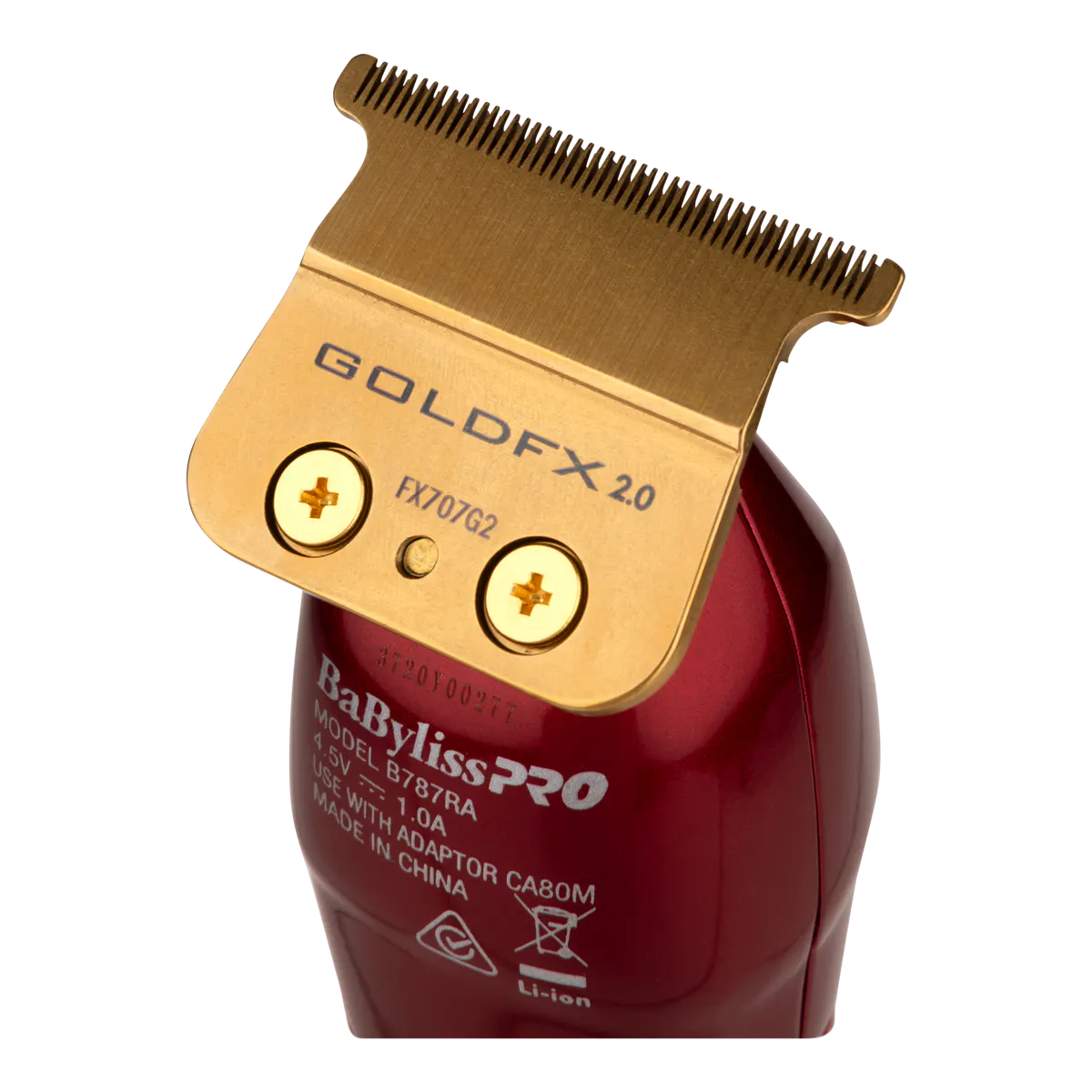 BaBylissPRO RedFX Skeleton Lithium Hair Trimmer, view 4