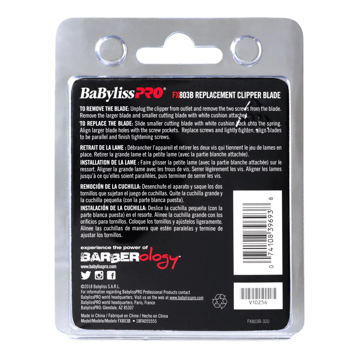BaBylissPRO Replacement Blade Black Graphite, view 3