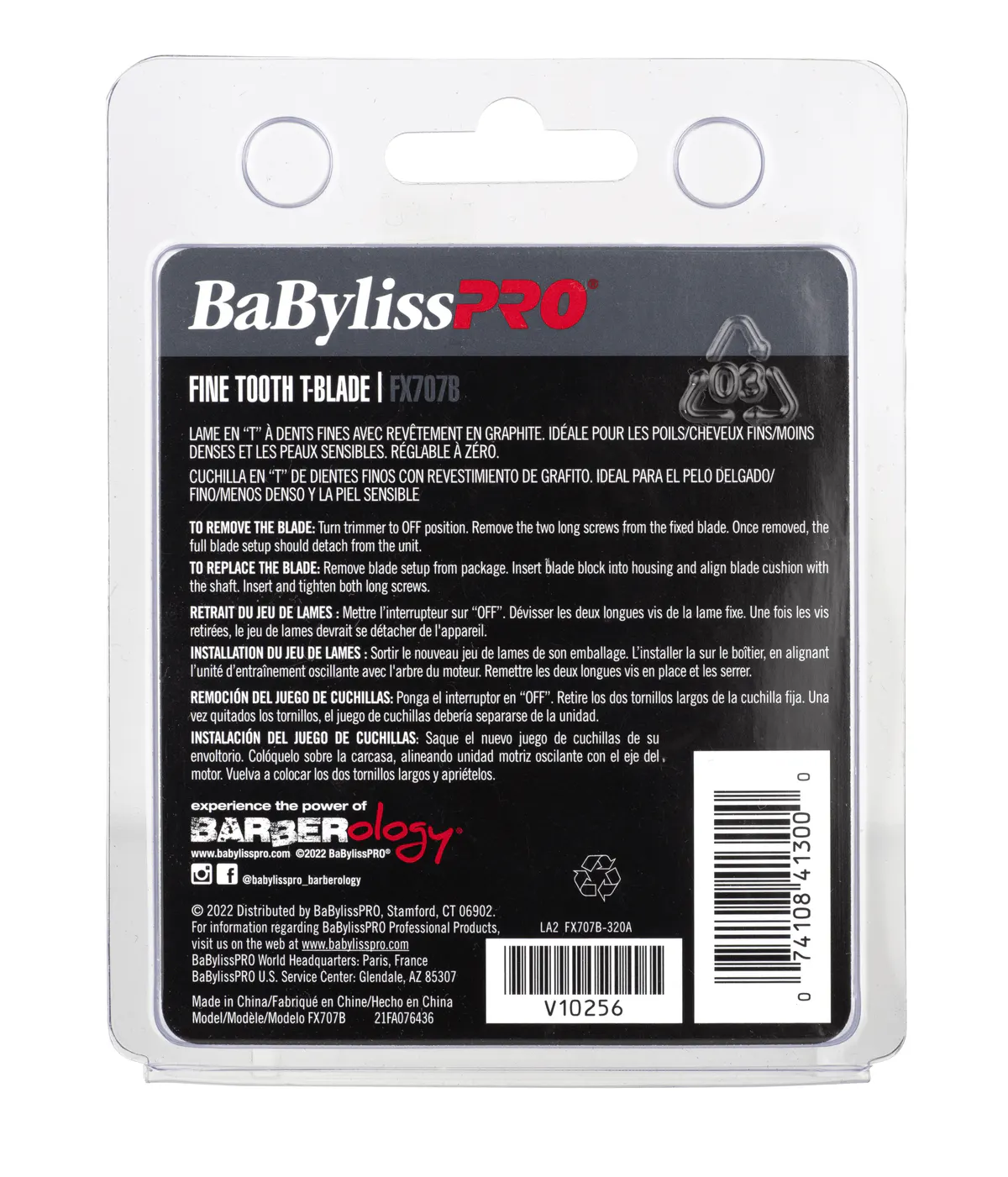 BaBylissPRO Replacement Blade Graphite Adjustable Zero Gap Fine Tooth, view 3